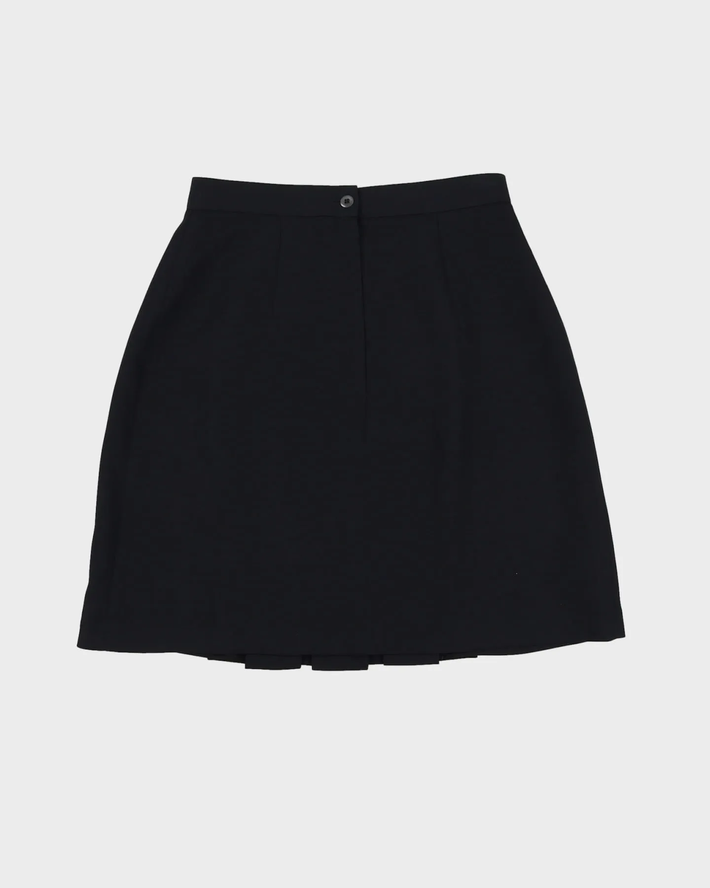 00s Black Pleated Skirt - S