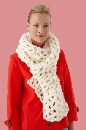 6 Ball V Stitch Scarf Pattern (Crochet)