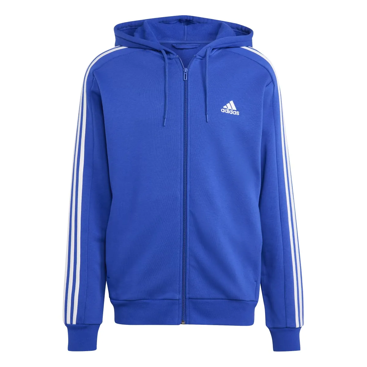 adidas Men's 3-Stripes Fleece Full-Zip Hoodie (Tall)