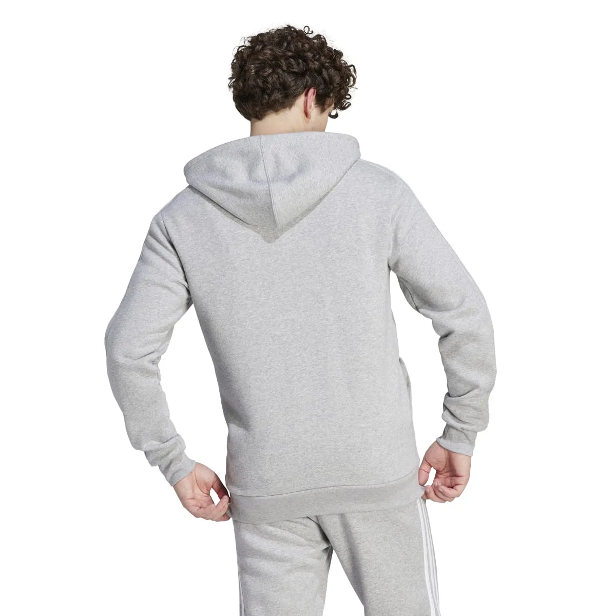 adidas Men's 3-Stripes Fleece Full-Zip Hoodie (Tall)