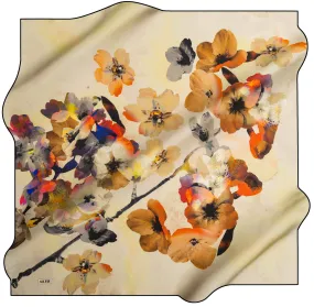 Aker Floral Silk Hair Wrap Bellissimo