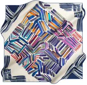 Aker Geometric Silk Scarves Modena