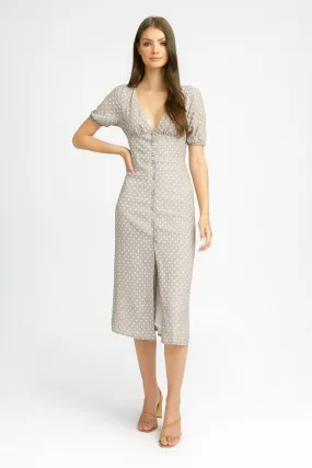 Alesha Spot Midi Dress