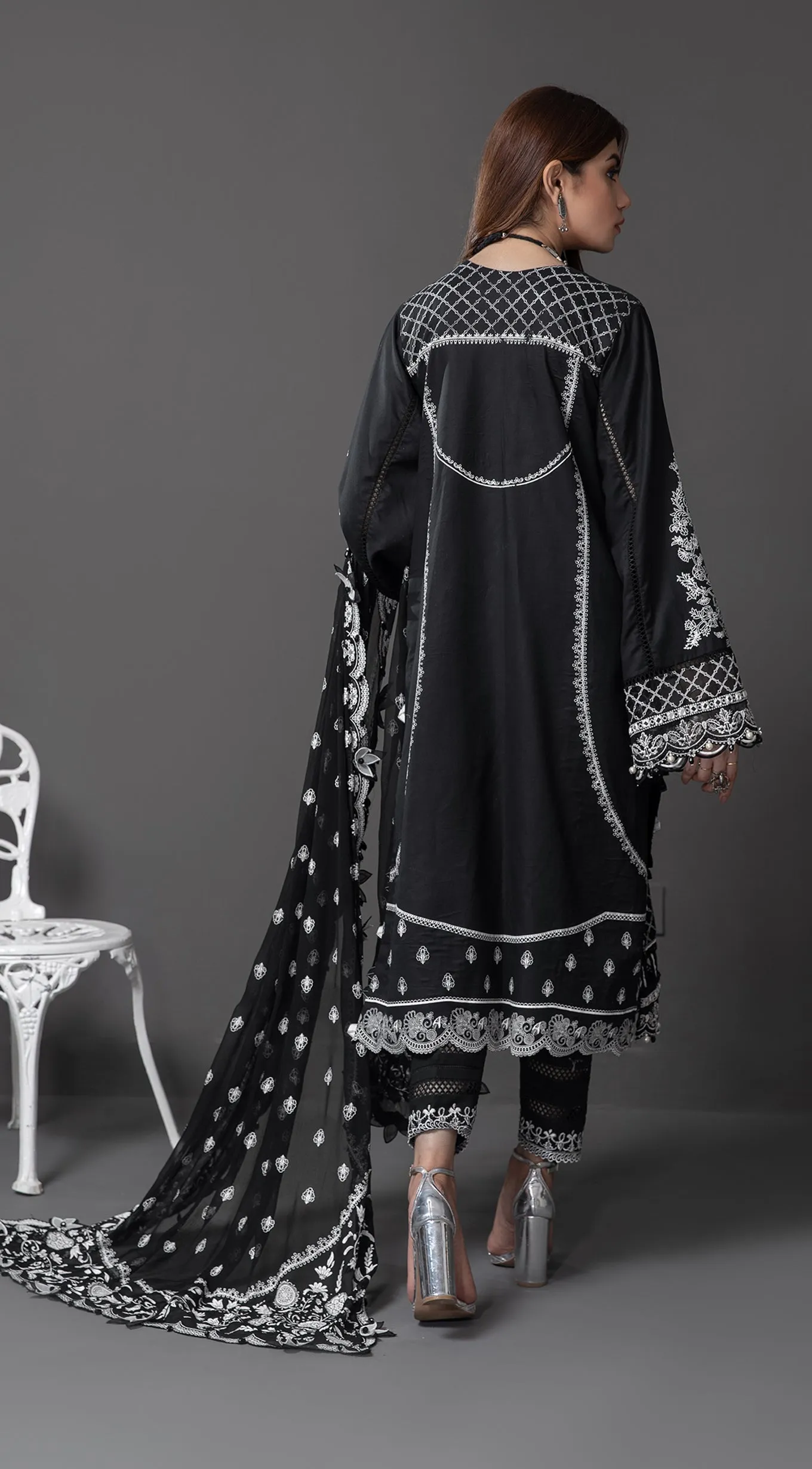 Anaya by Kiran Chaudhry Monochrome Mystique Lawn Collection 2022 – SAHIFA