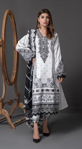 Anaya by Kiran Chaudhry Monochrome Mystique Lawn Collection 2022 – URWA