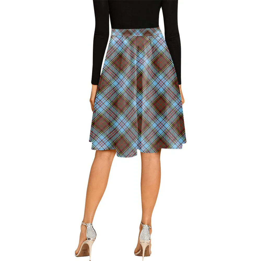 Anderson Ancient Tartan Melete Pleated Midi Skirt