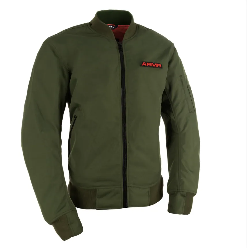 Armr Waterproof Olive Green Bomber Jacket 2.0