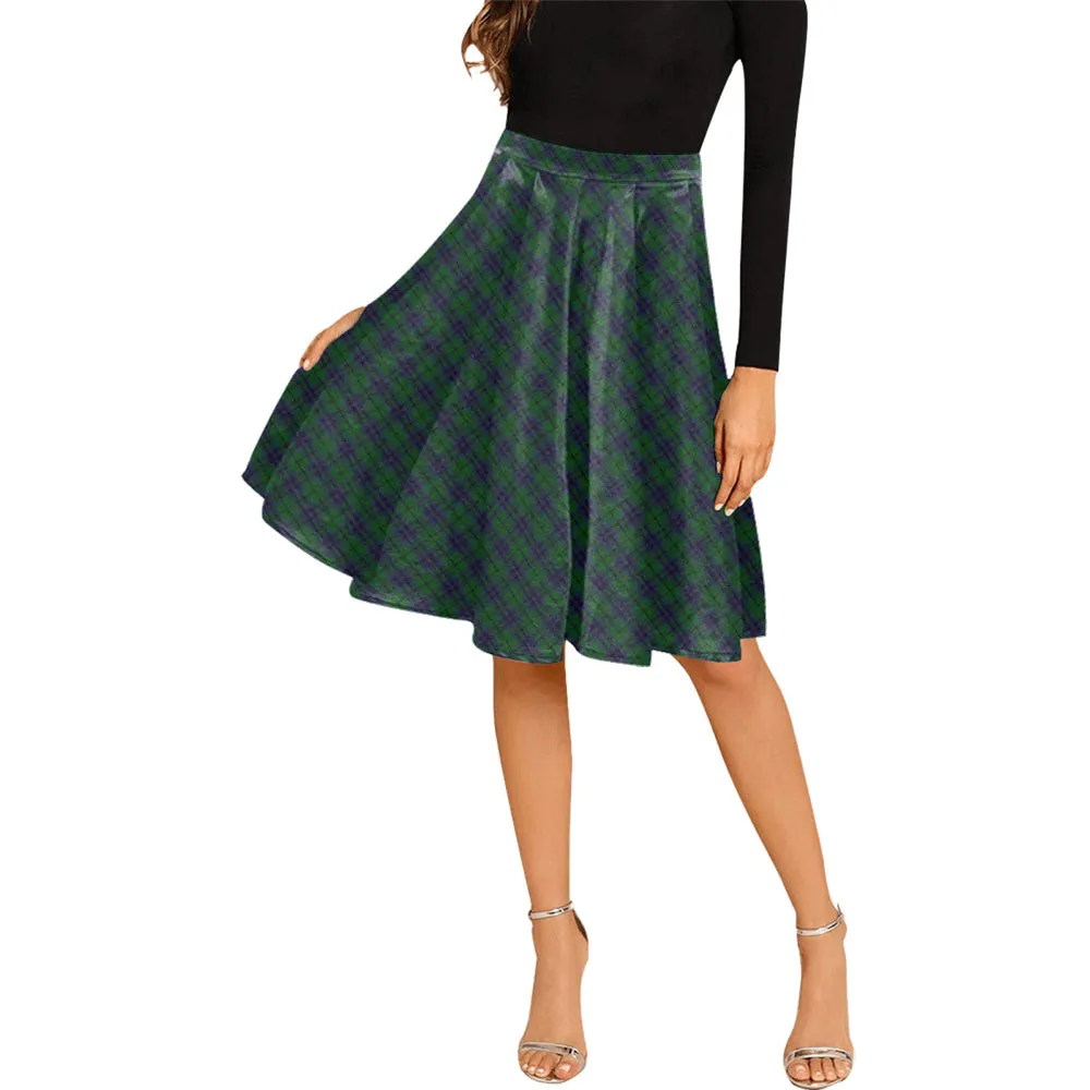 Austin Tartan Melete Pleated Midi Skirt