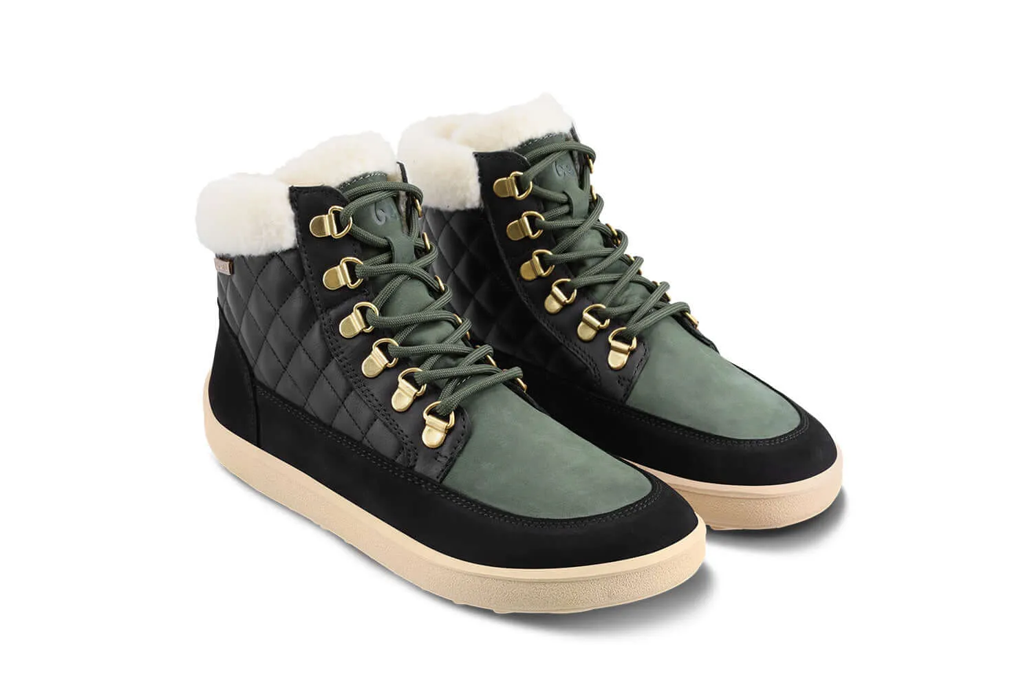 Barefoot Boots Be Lenka Olivia - Black & Dark Green