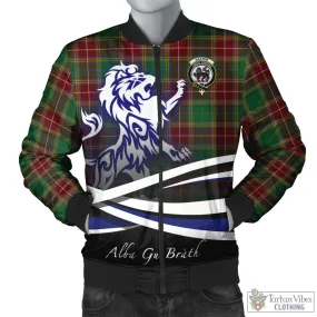 Baxter Tartan Bomber Jacket with Alba Gu Brath Regal Lion Emblem