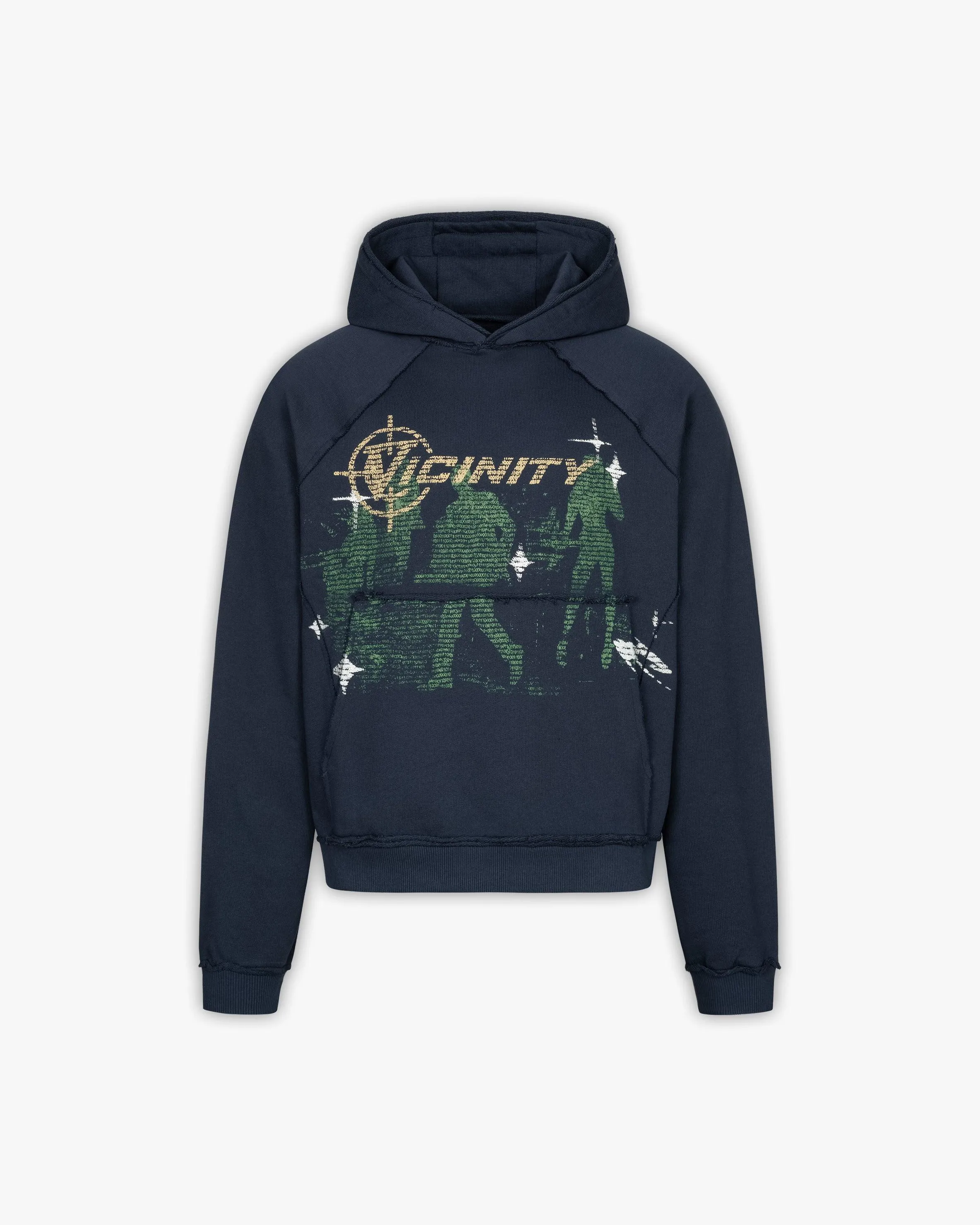 BINARY INSIDEOUT HOODIE NAVY BLUE