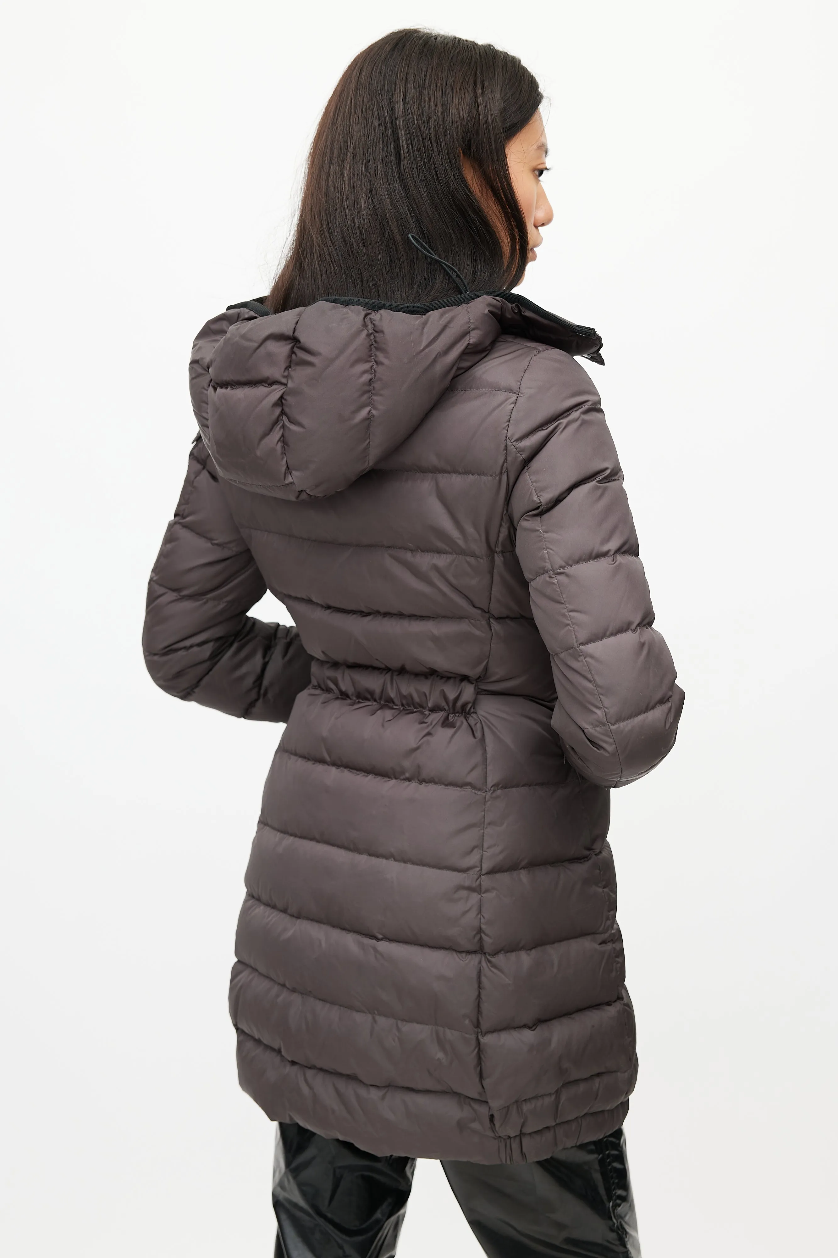 Black Charpal Long Down Coat