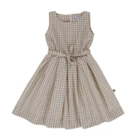 Blaze Dress | Taupe Gingham