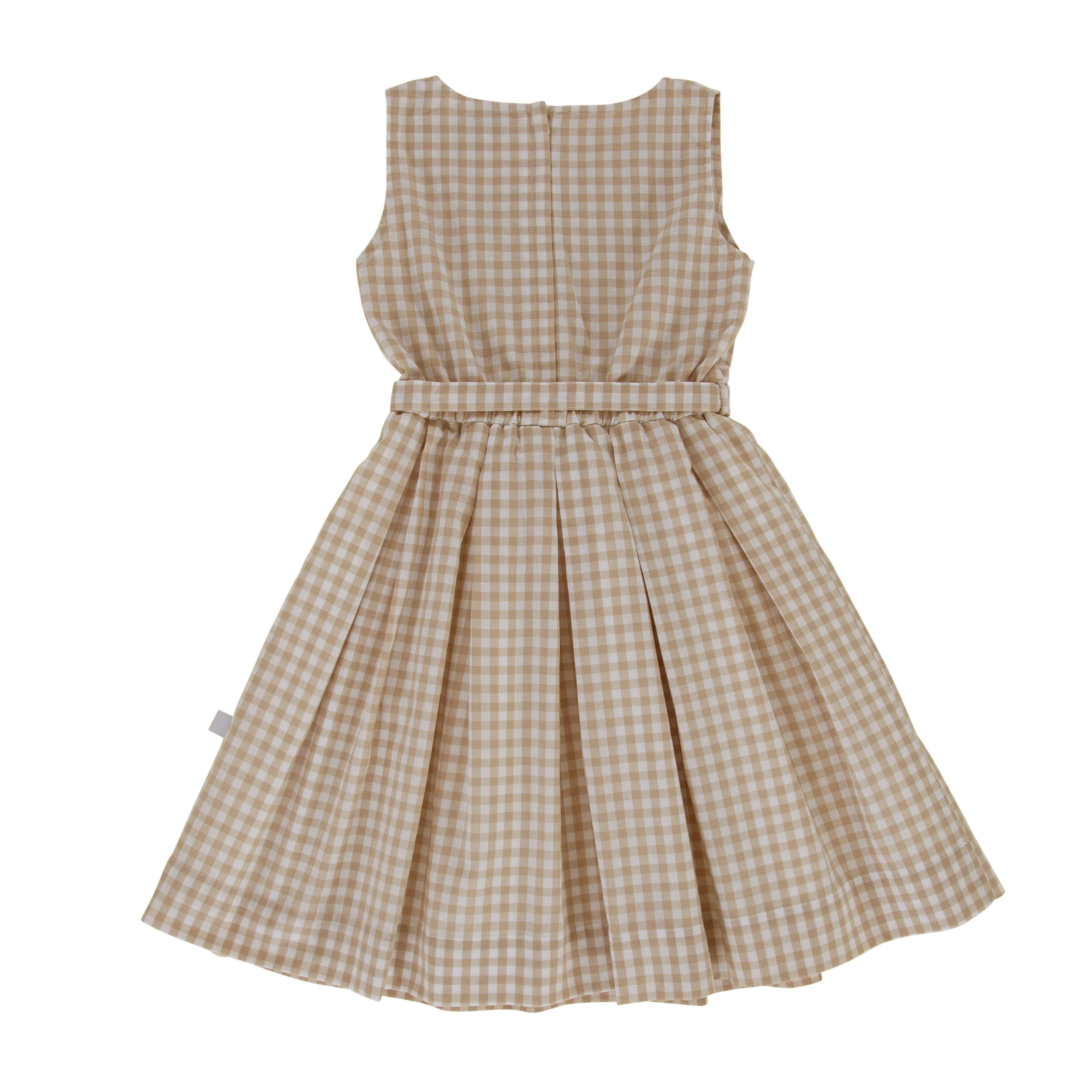 Blaze Dress | Taupe Gingham