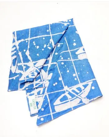 Bloke Boat Printed Batik Scarf