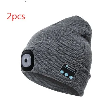 Bluetooth LED Hat Wireless Smart Headset Headphone