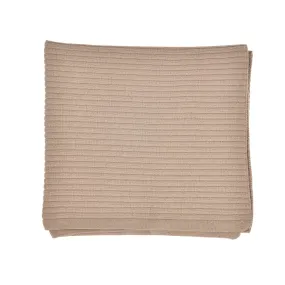 Boys Taupe Knit Blanket (80cm) | Made in France