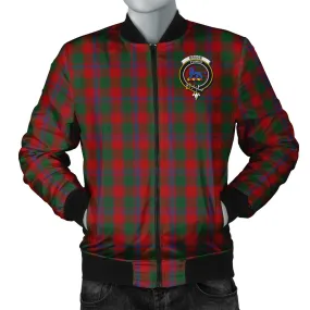 Bruce Old Tartan Bomber Jacket with Family Crest