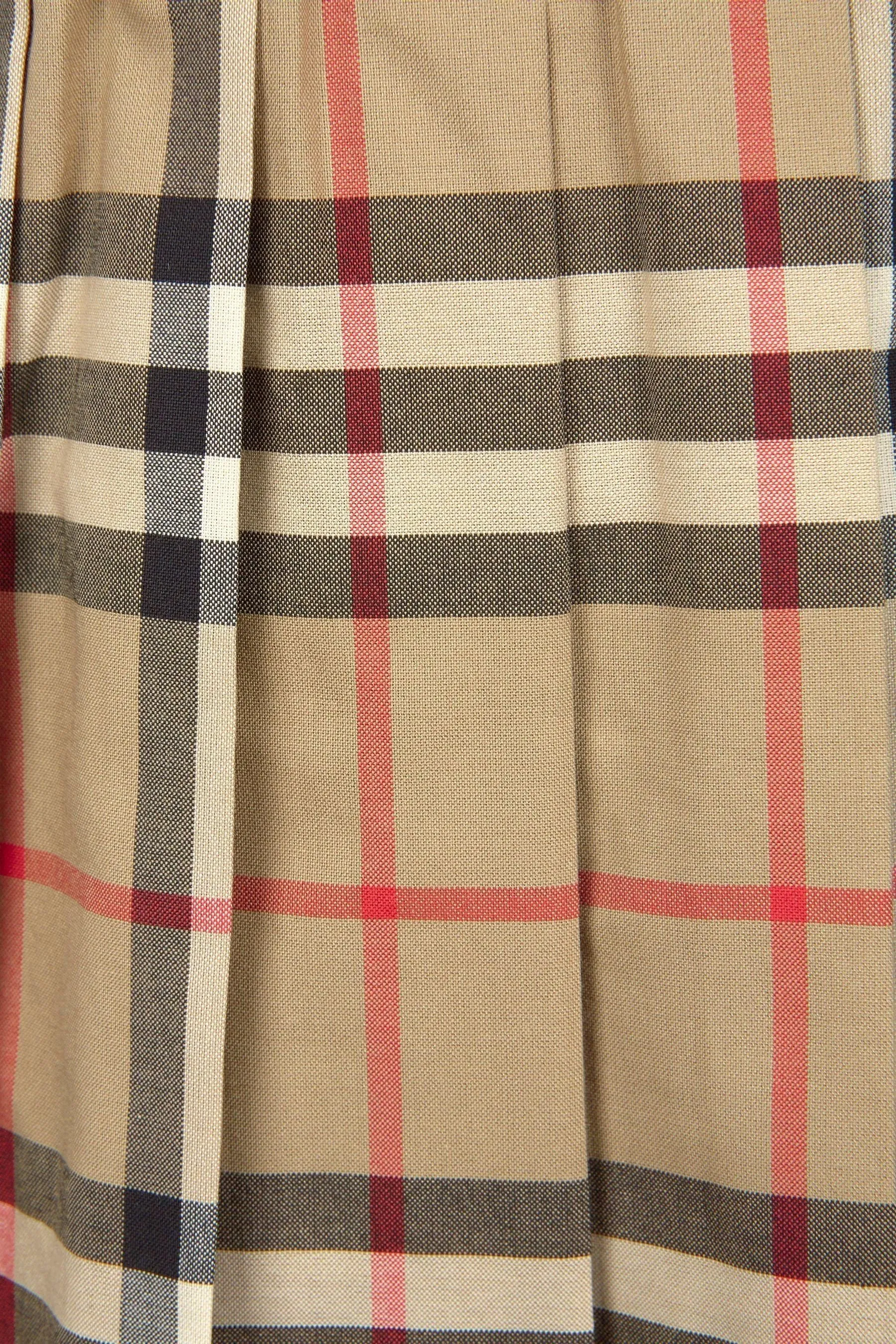 Burberry Baby Girls Vintage Check Cotton Pleated Skirt