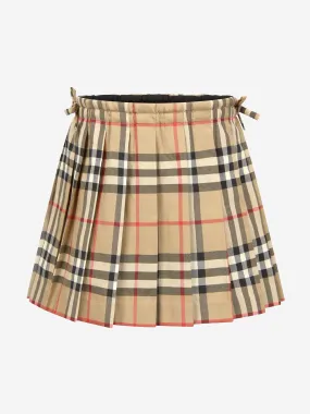 Burberry Baby Girls Vintage Check Cotton Pleated Skirt