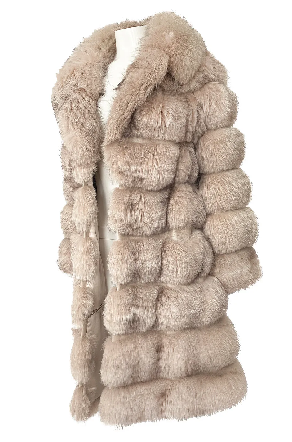 c.1968 Pierre Balmain Convertible Two Length Coyote Fur & Leather Coat