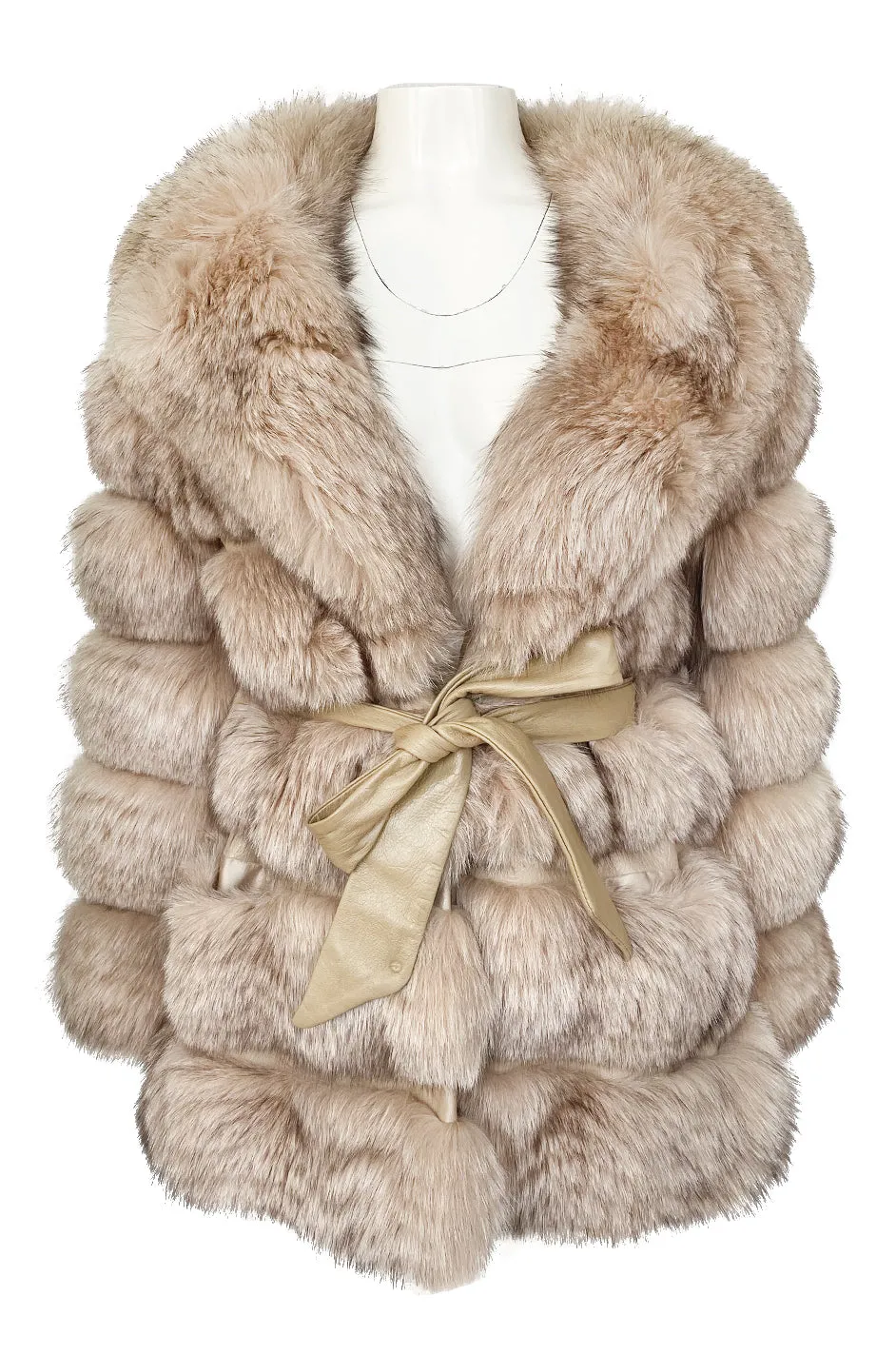 c.1968 Pierre Balmain Convertible Two Length Coyote Fur & Leather Coat