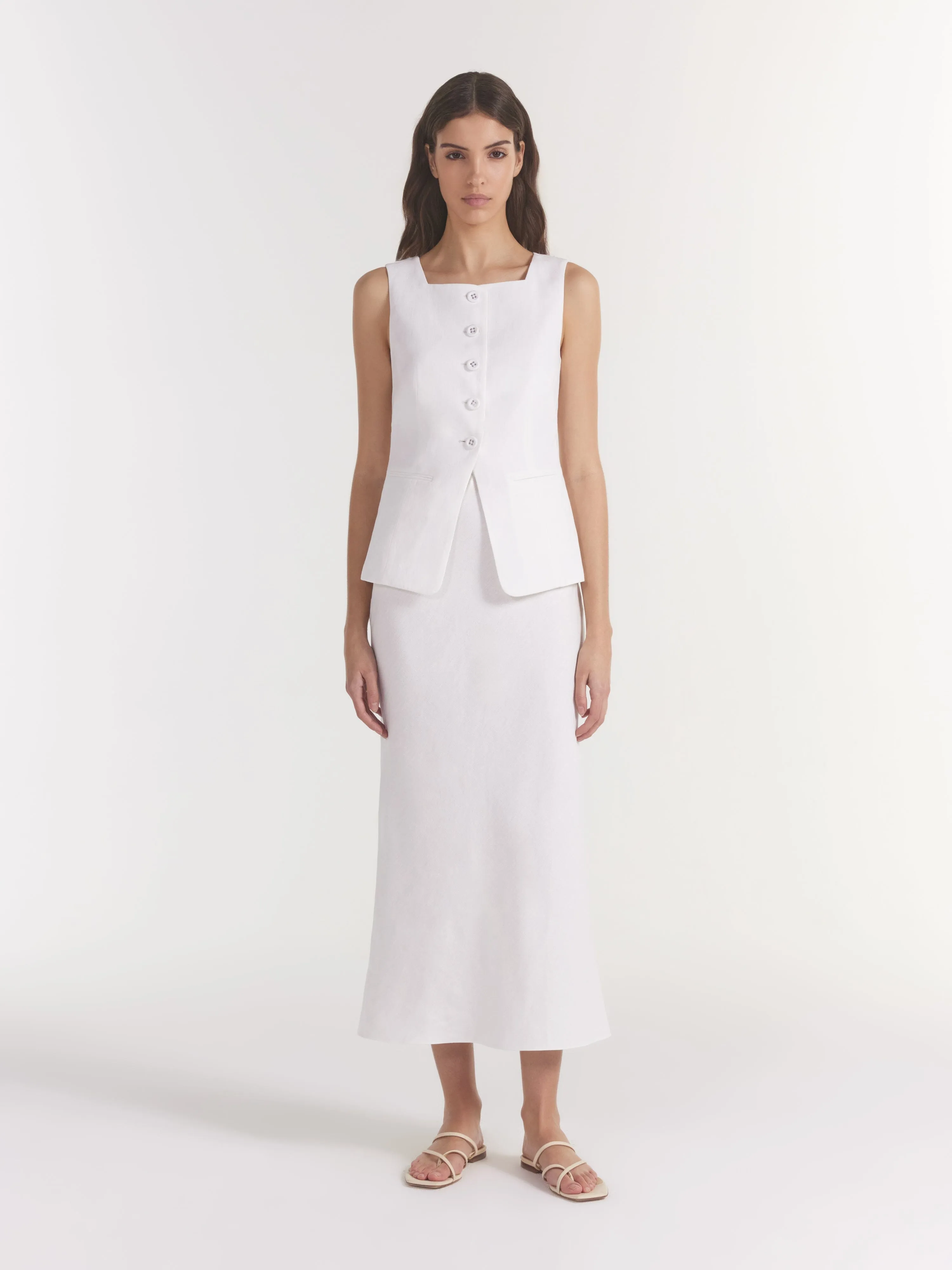 Carine B Skirt in Ivory