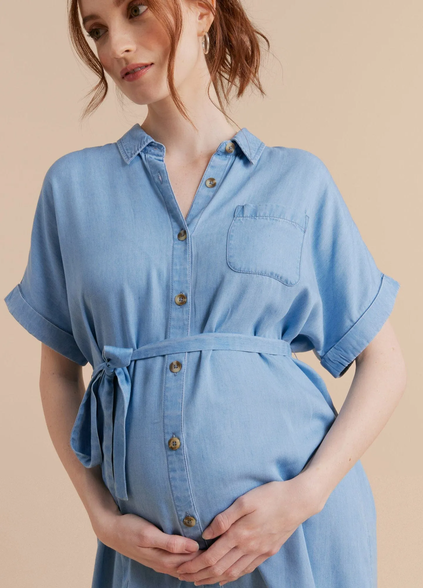 Chambray Shirt Dress