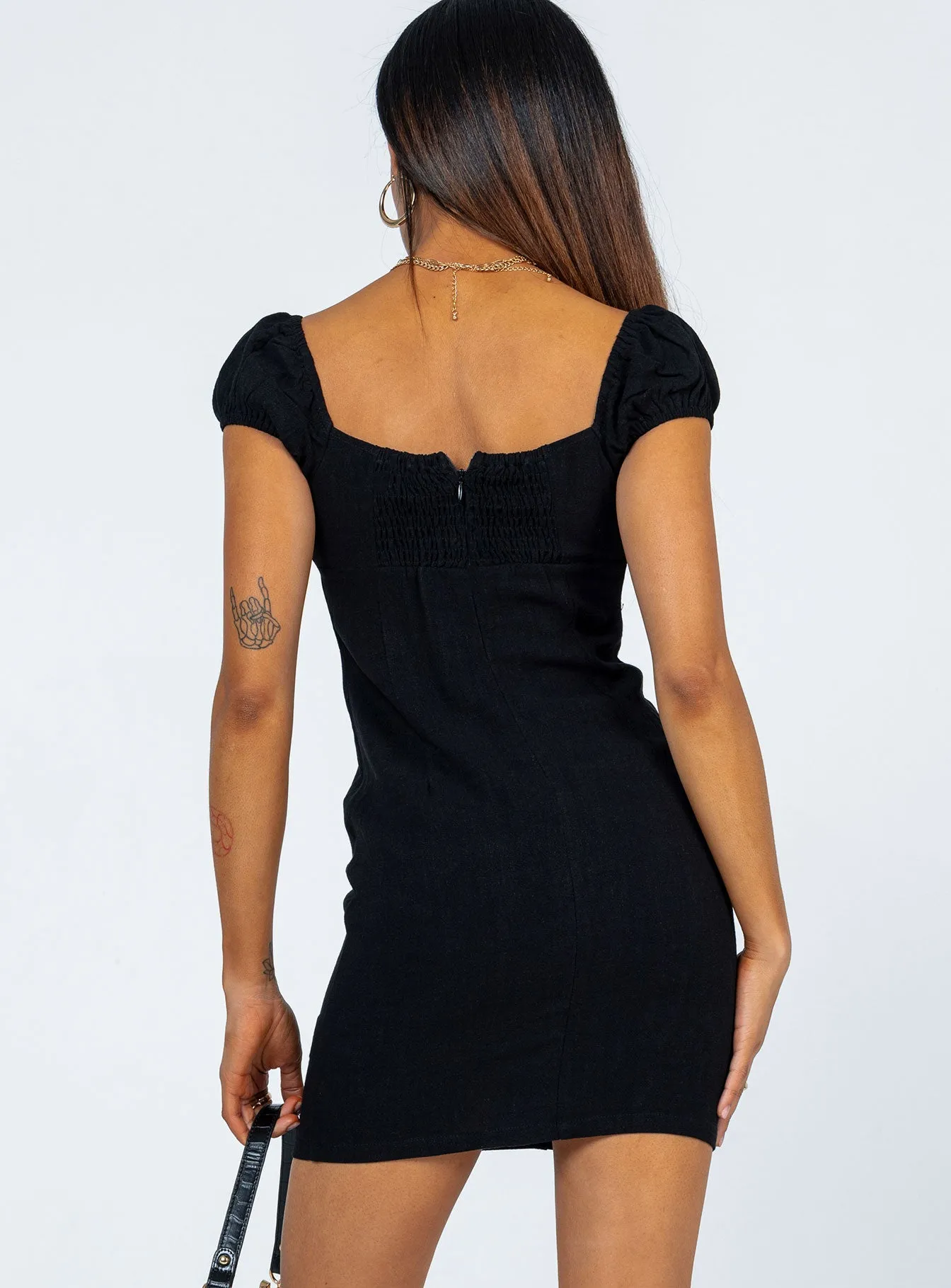 Charley Mini Dress Black Eco