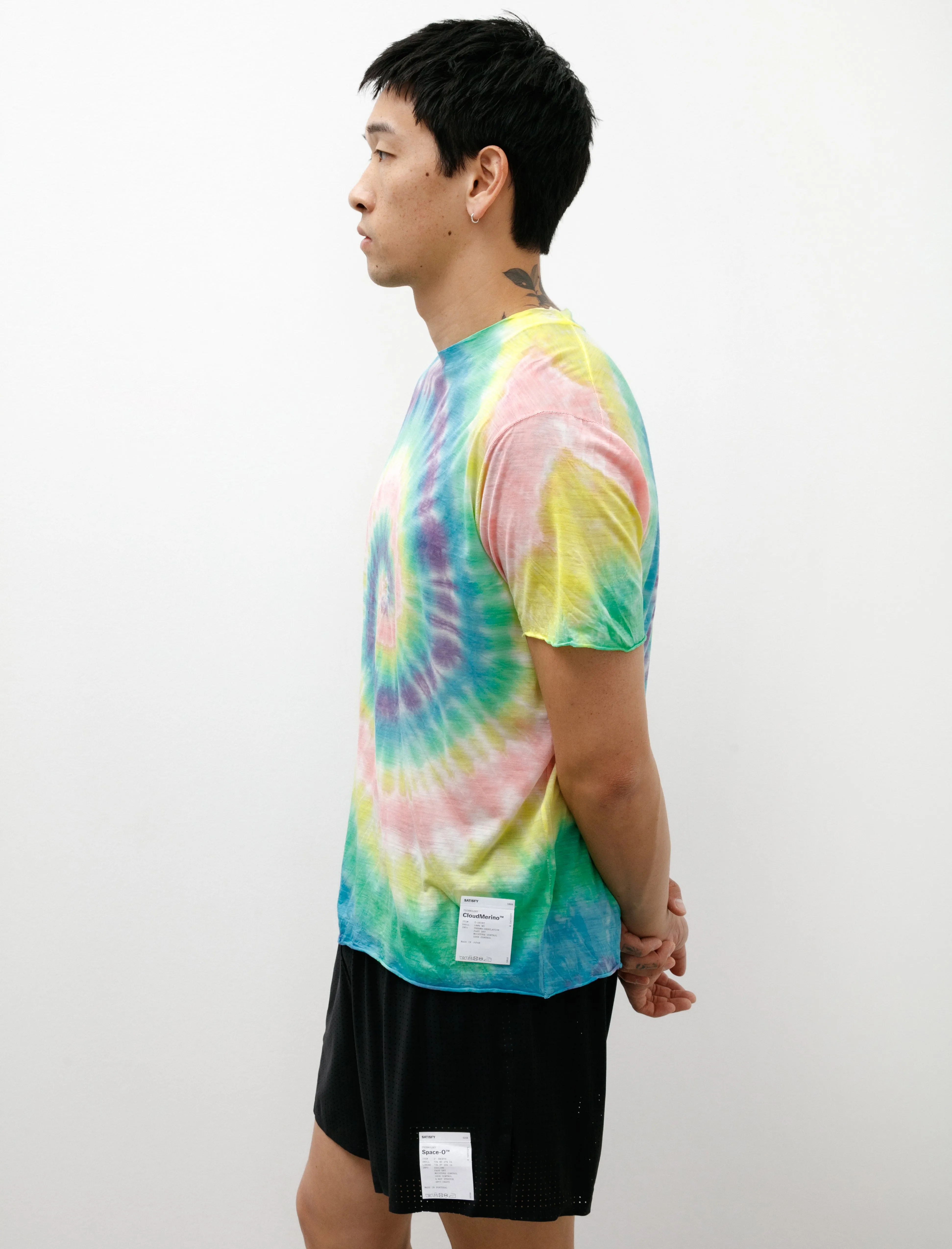 CloudMerino T-Shirt Tie Dye Psychedelic