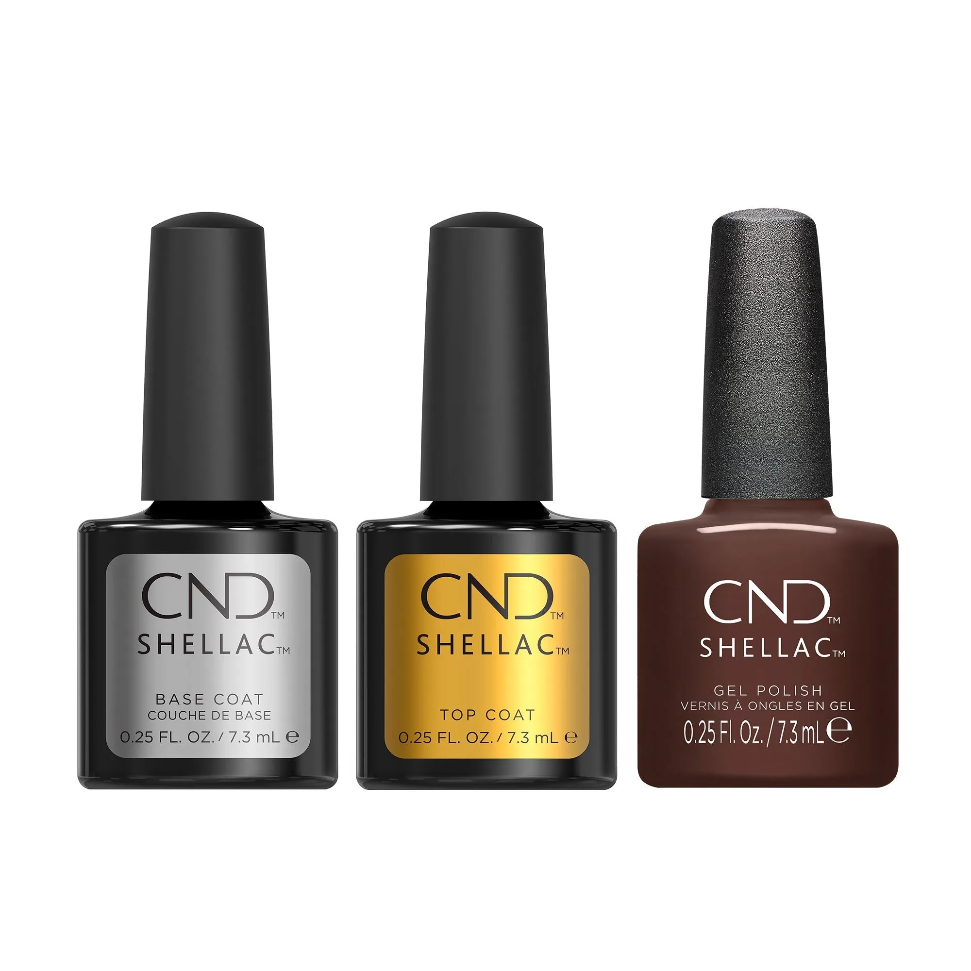 CND - Shellac Combo - Base, Top & Leather Goods