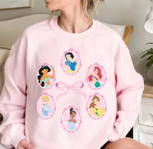 Coquette Frame Princess Christmas Sweatshirt