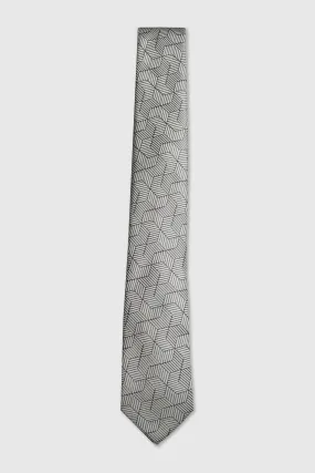 Cramond Silver Geometric Tie