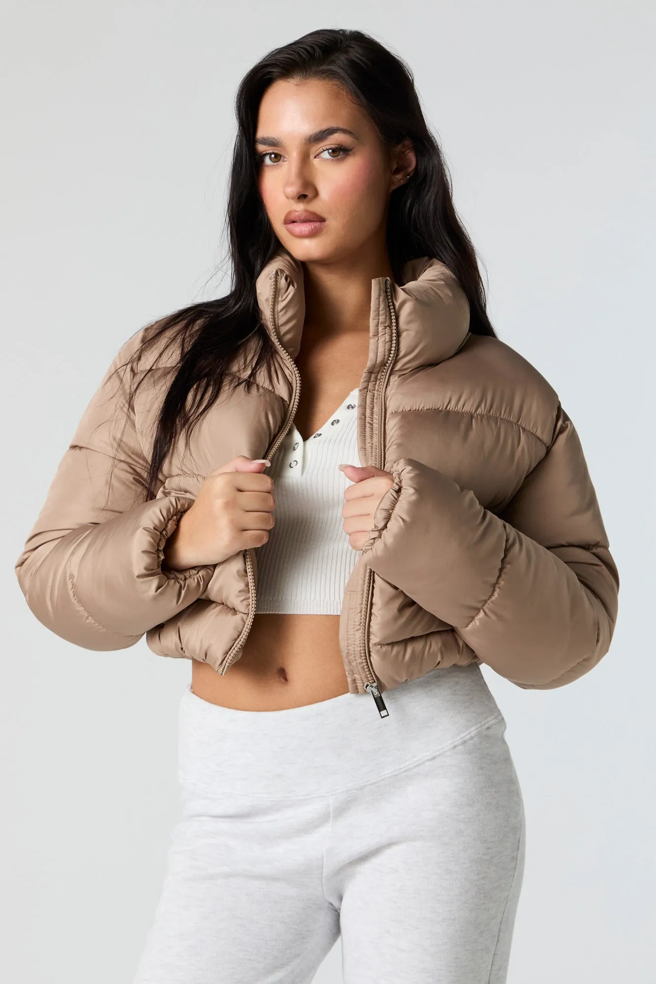 Cropped Puffer Jacket