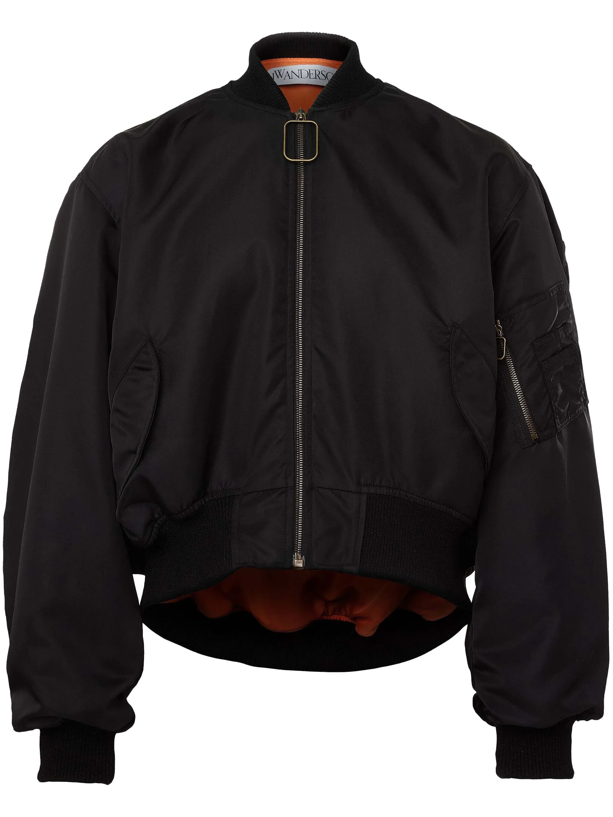 Curved Hem Bomber Jacket