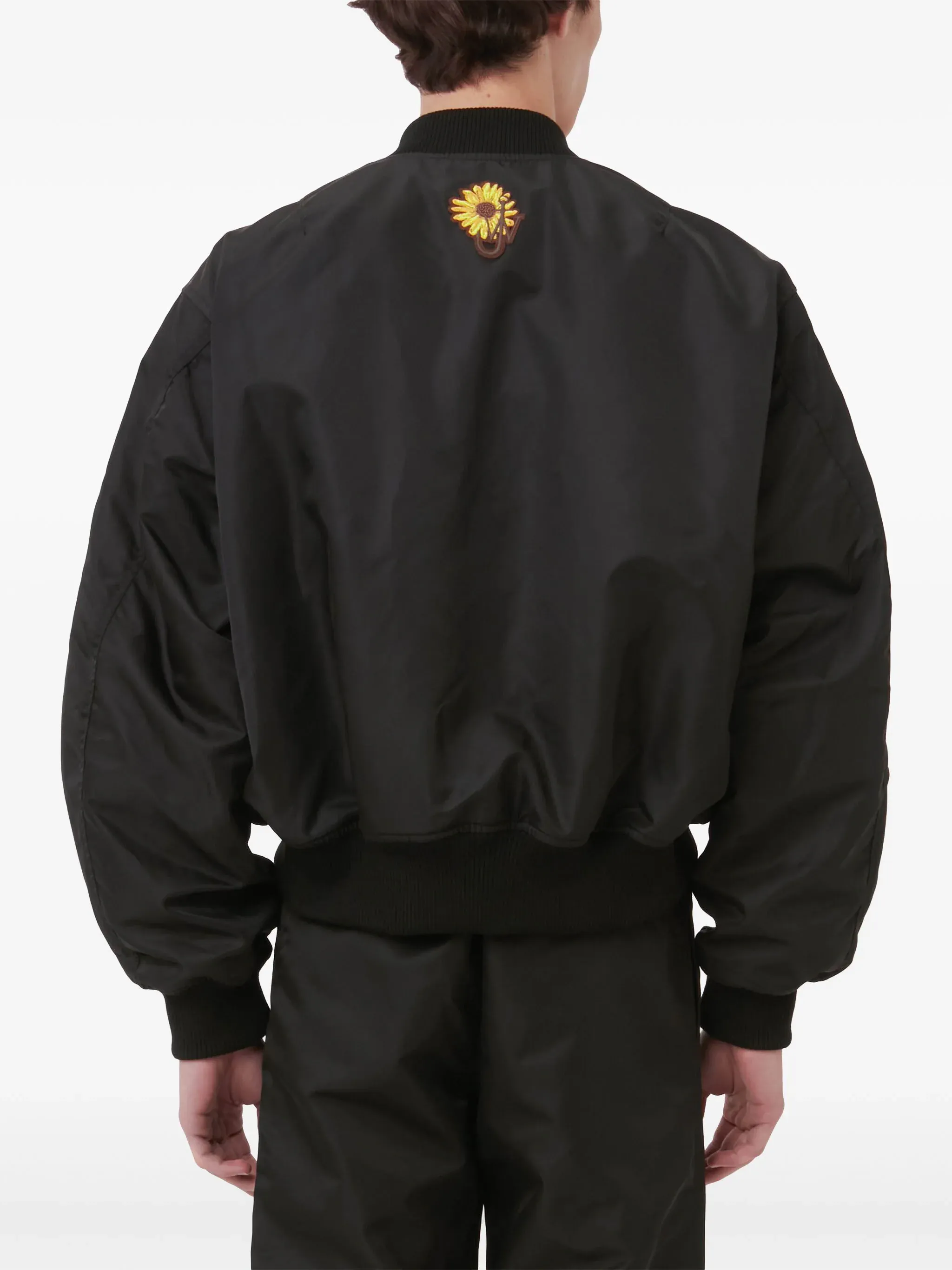 Curved Hem Bomber Jacket