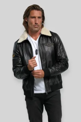 Davide Aviator Leather Jacket