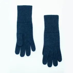 DENIM Italian Cashmere RIB CUFF CLASSIC GLOVES