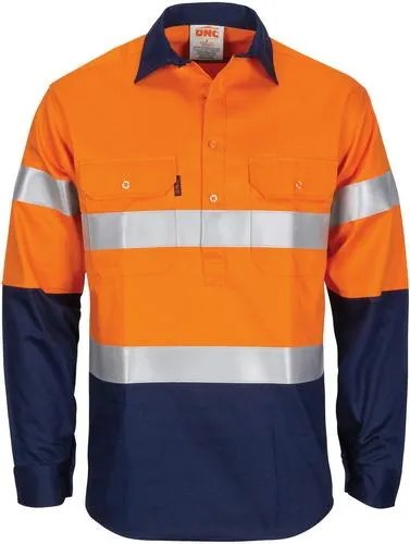 DNC 3409 fire retardant hi vis taped shirt