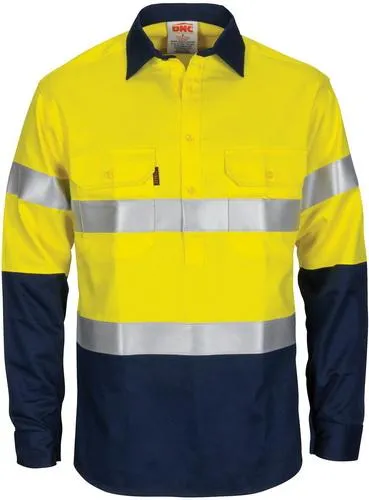 DNC 3409 fire retardant hi vis taped shirt