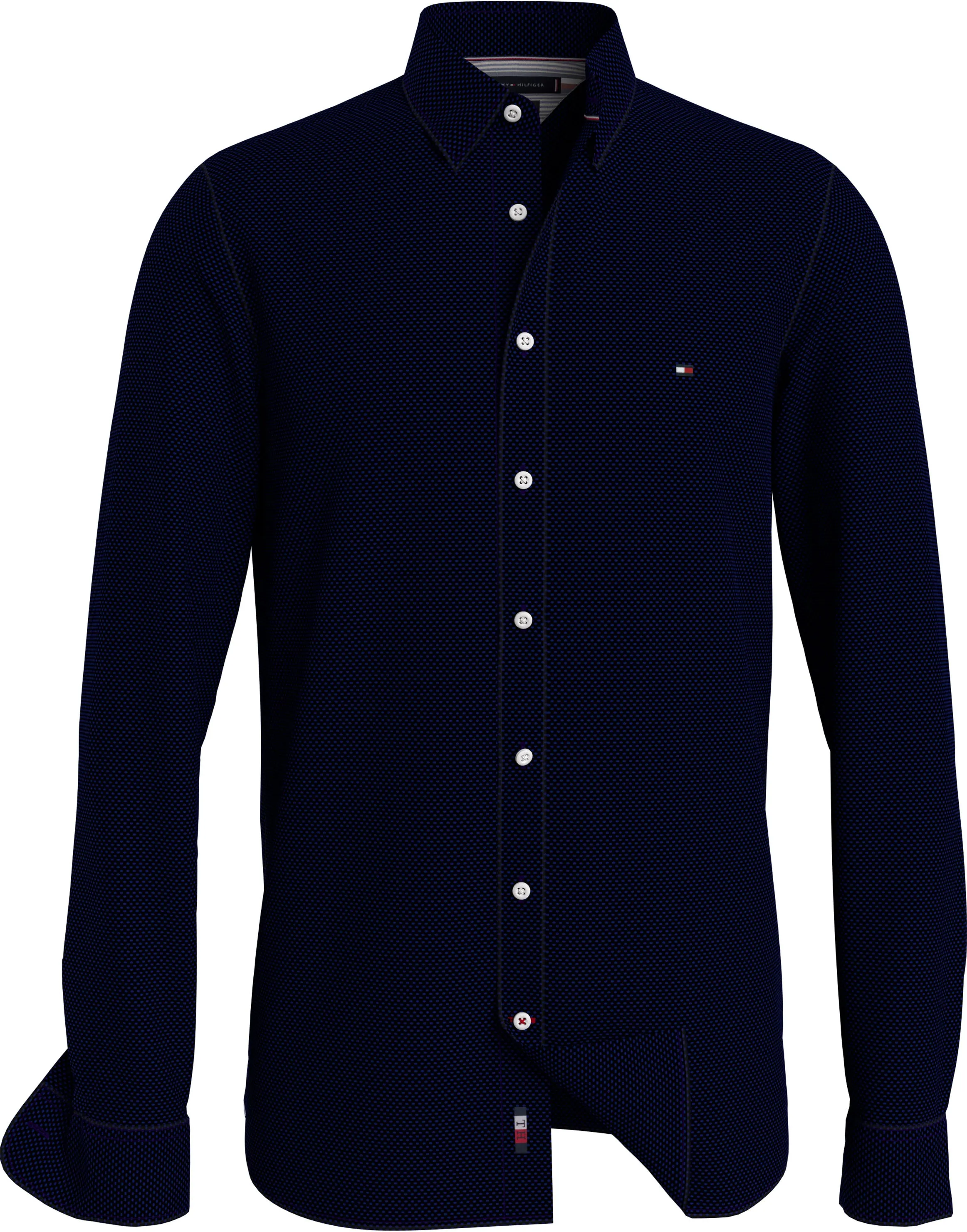 Dot Print Casual Shirt - Navy/White | Black/Blue