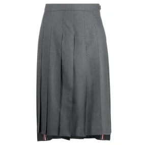 Dropped Back Pleated Skirt