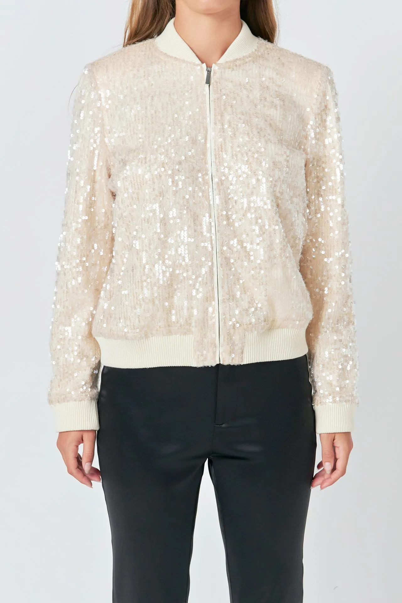 Endless Rose - Sequins Bomber Jacket