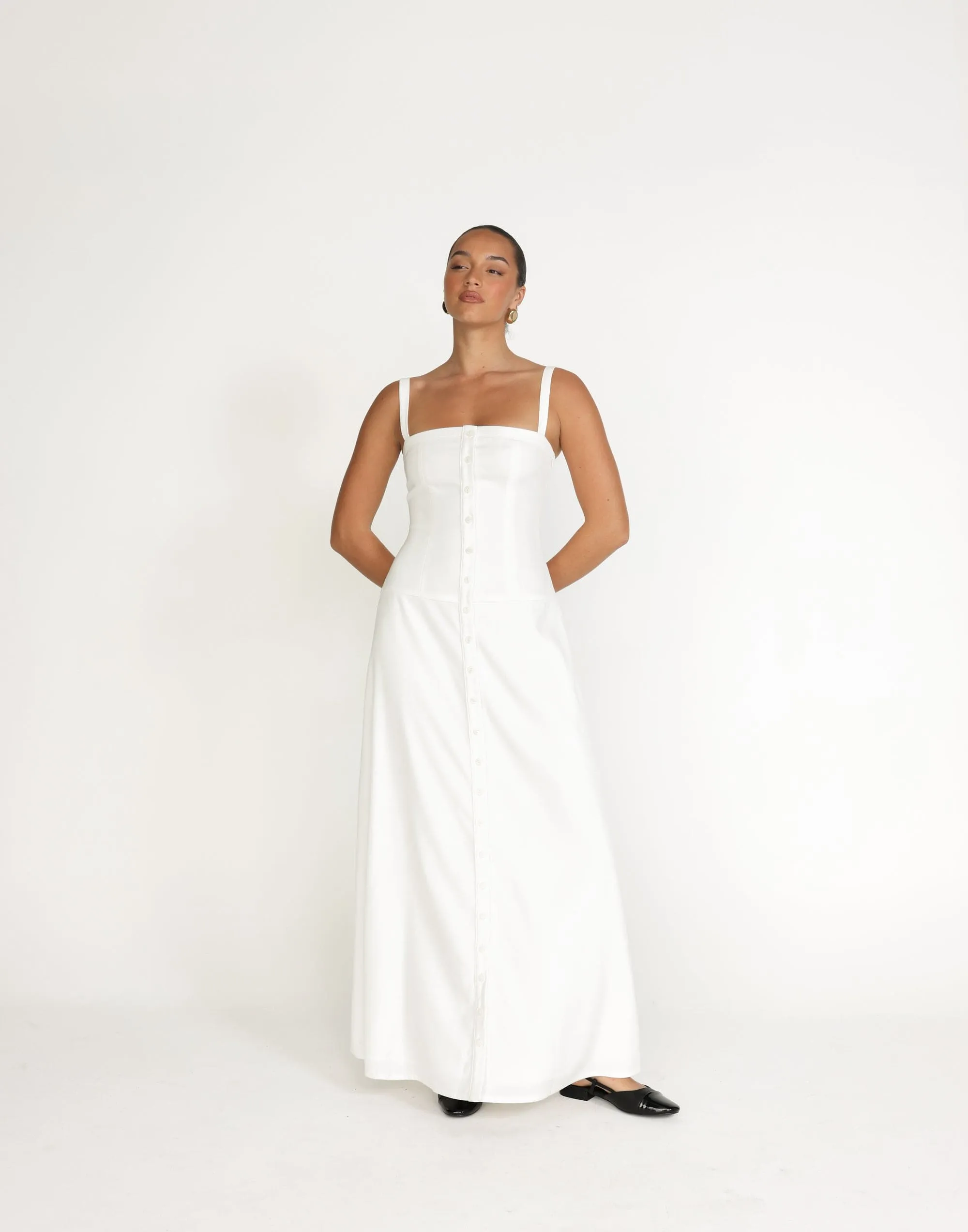 Erica Maxi Dress (White)