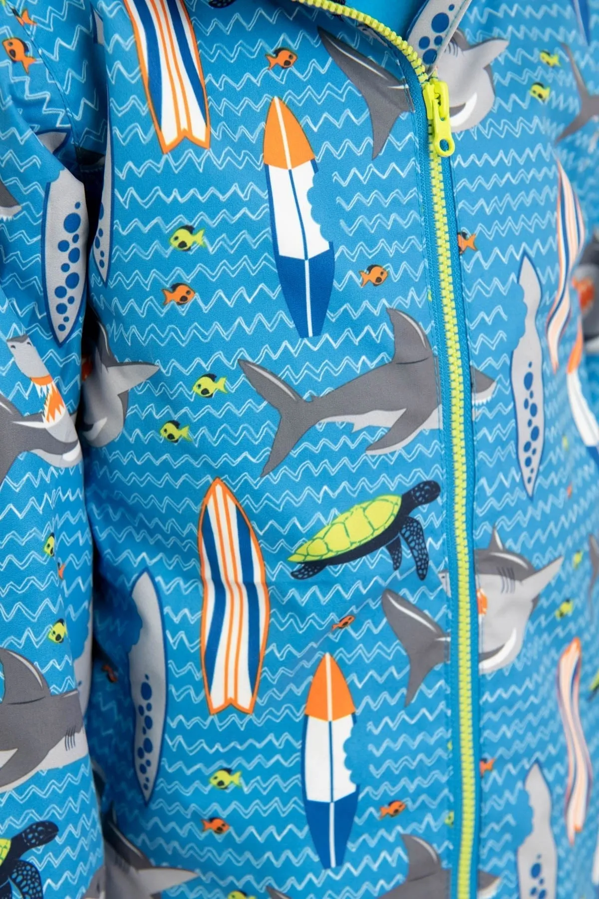 Ethan Jacket - Shark Surf Print