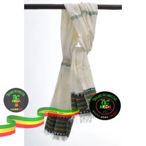 Ethiopian green style scarf