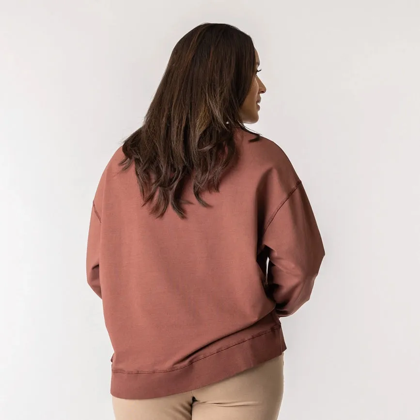 Fleece Crew Sweatshirt - Masala