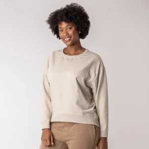 Fleece Crew Sweatshirt - Pearl