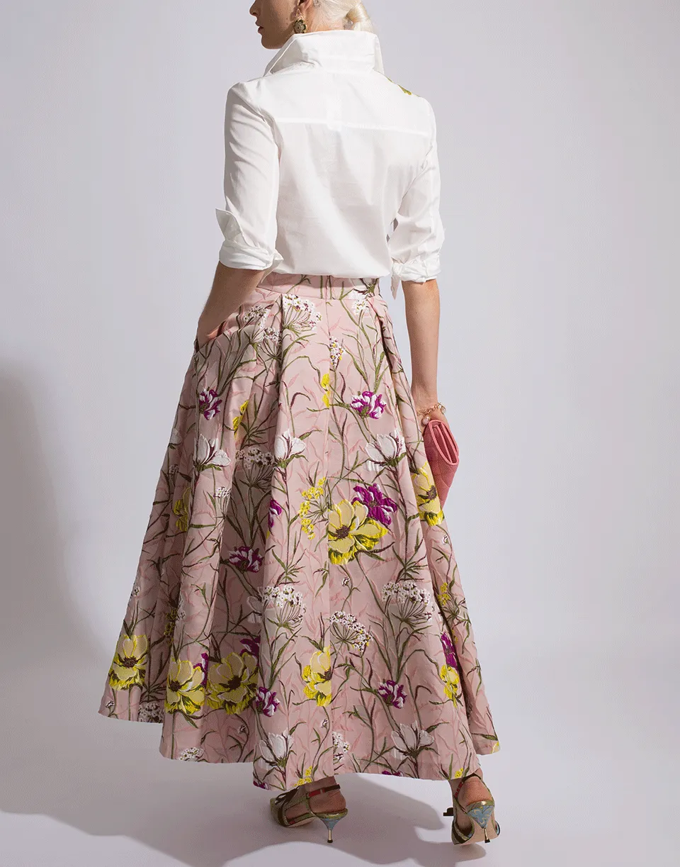 Floral Brocade Skirt