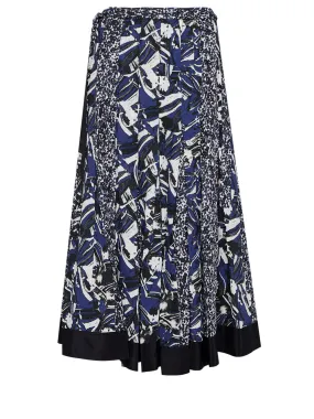 Floral Impressions Pleated Skirt